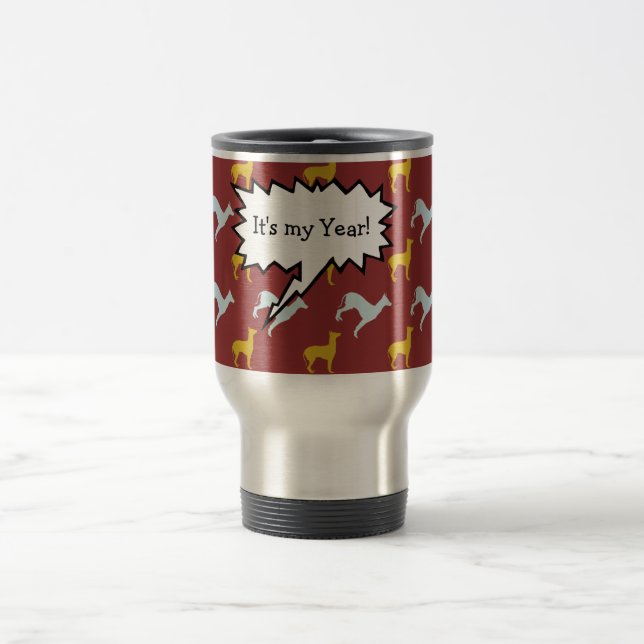 De Voyage C'est mon chien année 2018 Zodiac Anniversaire Mug (Centre)
