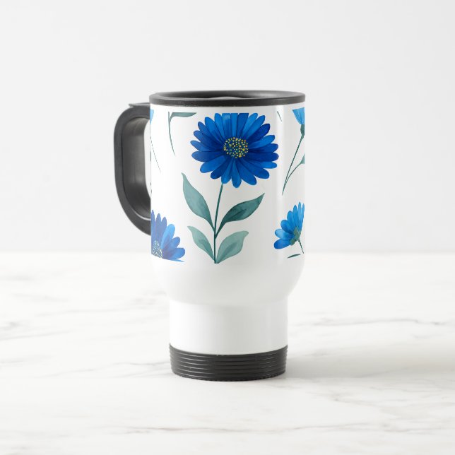 De Voyage Charming Floral Print Cafe Mug (Devant gauche)