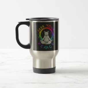 De Voyage "Cherchez votre paix" Travel Coffee Mug