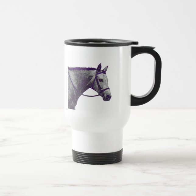 De Voyage Cheval Show Papa Travel Mug - Français (Droite)