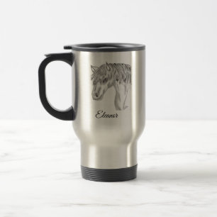 De Voyage Cheval Travel Mug Personnaliser