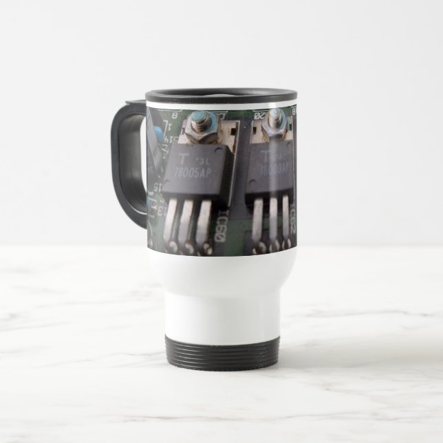 De Voyage Circuit Acier inoxydable 15 oz Mug (Devant gauche)