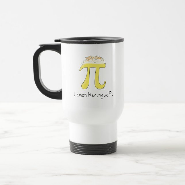 De Voyage Citron meringue Pi mignonne Math Café Travel Mug (Gauche)