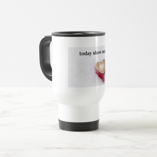 De Voyage coeur aujourd'hui show mug  (Devant gauche)