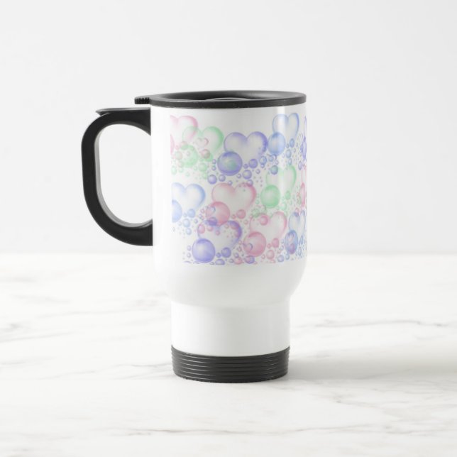 De Voyage Coeurs Valentines Jour Café Mug Cup (Gauche)
