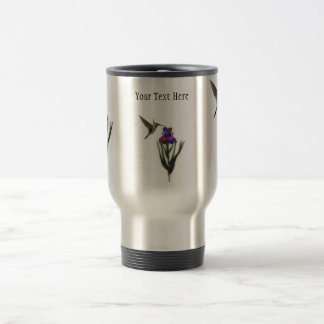 De Voyage Colibri Iris Flower Travel Mug