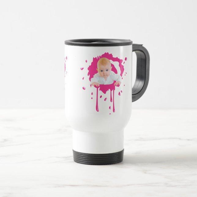De Voyage Concevez votre propre bébé Photo Mug (Devant droit)
