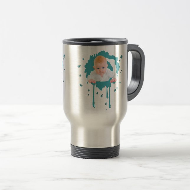 De Voyage Concevez votre propre bébé Photo Mug (Devant droit)