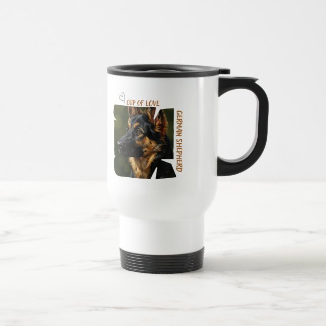 De Voyage Cup of Love Dog Lover 15 oz Travelers Mug (Droite)