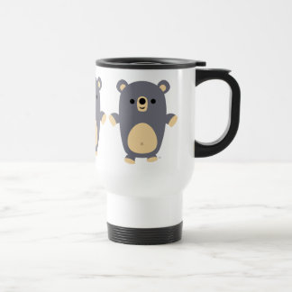 De Voyage Cute Big Blue Cartoon Ours Commuter Mug