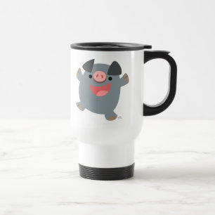 De Voyage Cute Cartoon Bouncer Pig Commuter Mug