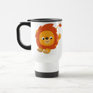 De Voyage Cute Perky Cartoon Lion Commuter Mug
