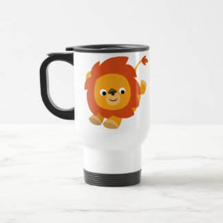 De Voyage Cute Perky Cartoon Lion Commuter Mug