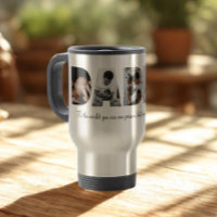 Daddy Photo Collage Travel Mug pour la Fête des pè