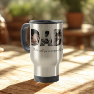 De Voyage Daddy Photo Collage Travel Mug pour la Fête des pè