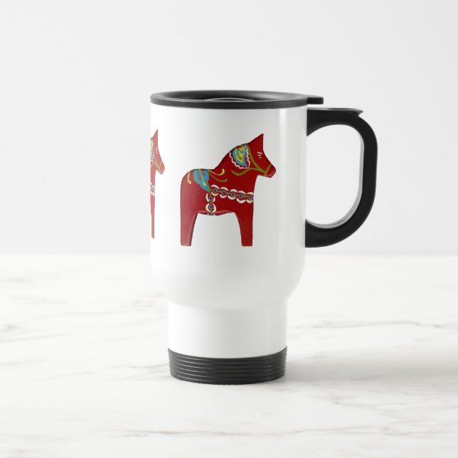 De Voyage Dala Horse Travel Mug (Droite)