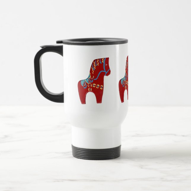 De Voyage Dala Horse Travel Mug (Gauche)