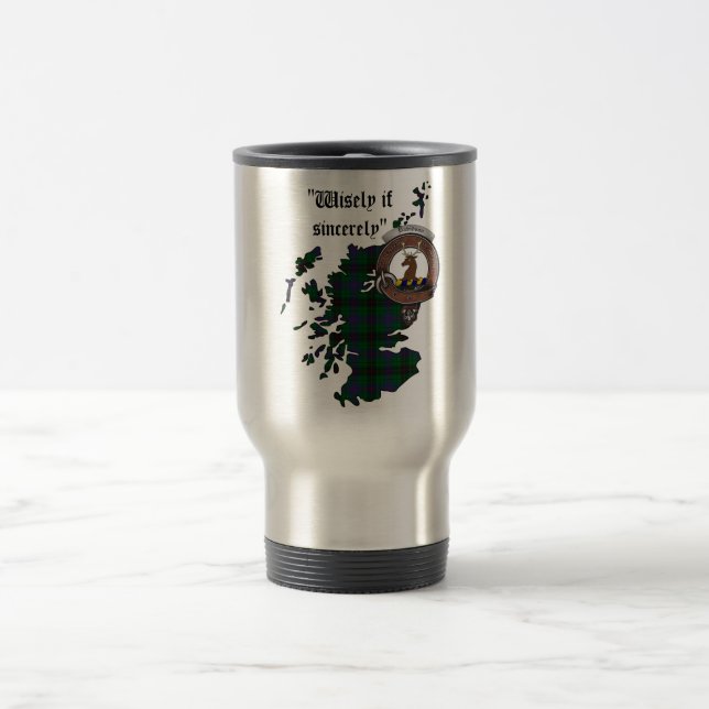 De Voyage Davidson Clan Badge Travel Mug (Centre)