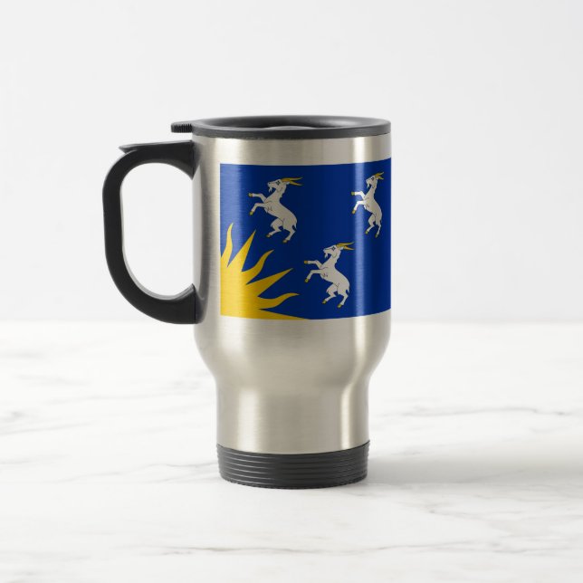 De Voyage Drapeau du Merionethshire Travel Mug (Gauche)