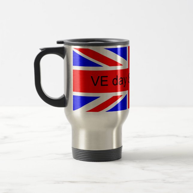 De Voyage Drapeau du Royaume-Uni VE jour 2025 Mug (Gauche)