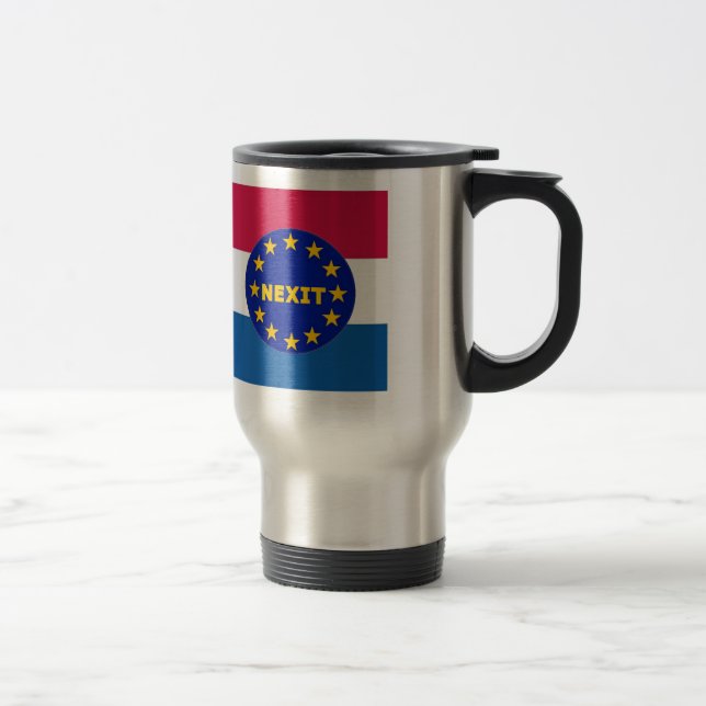 De Voyage Drapeau Mug Pays-Bas Nexit UE (Droit)