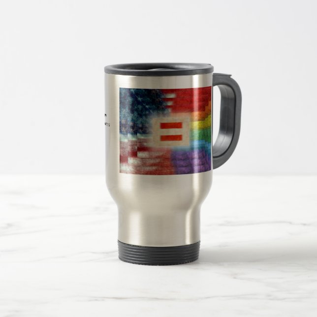 De Voyage Égalité Et Droits Pour Tous Les Voyageurs Mug (Devant droit)