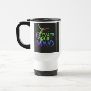 De Voyage "Elevez votre esprit" Travel Coffee Mug