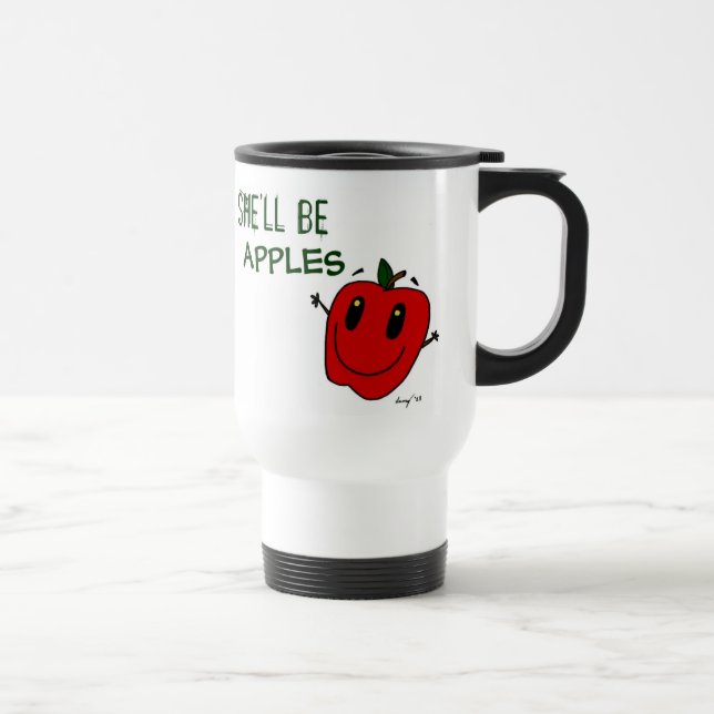 De Voyage ELLE SERA POMMES Travel Mug (Droite)