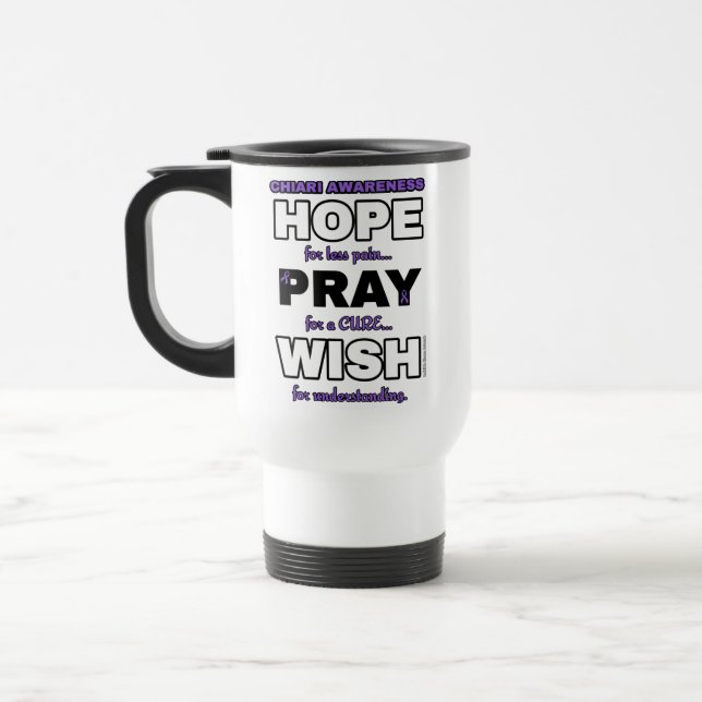 De Voyage Espère Prier Souhaite...Chiari Travel Mug (Gauche)