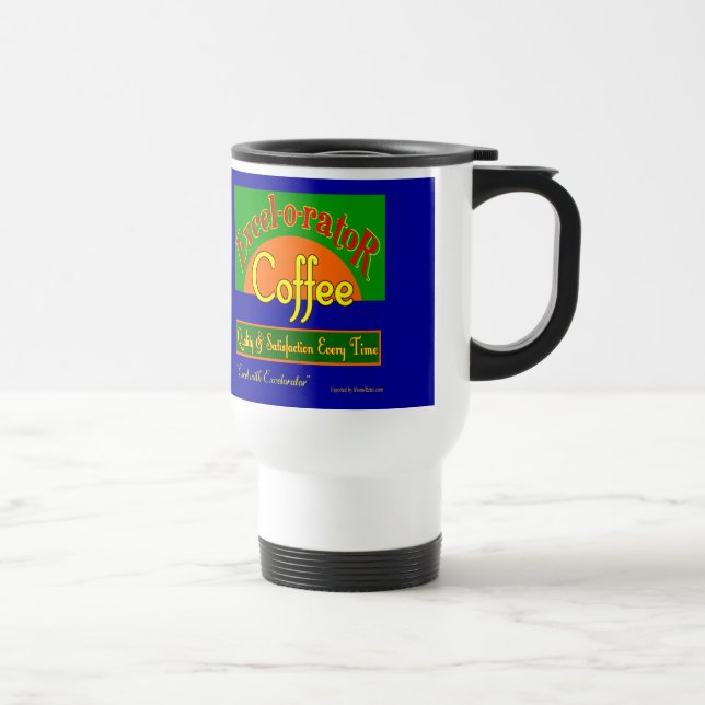 De Voyage Excelorator Café Funny Retro Art Mug (Droite)