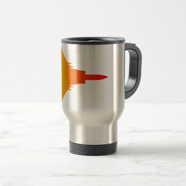 De Voyage Fighter Jet Travel Mug (Devant droit)