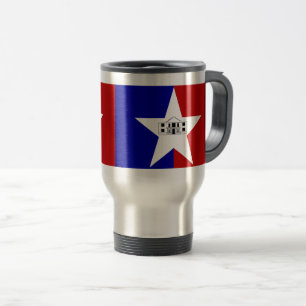 De Voyage Flag of San Antonio, Texas Travel Mug