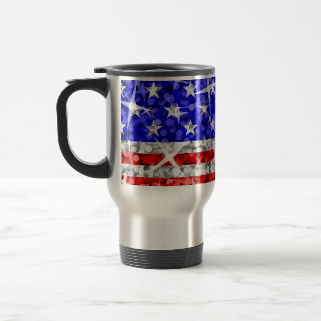 De Voyage Glitz USA Voyage/banlieue mug (Gauche)
