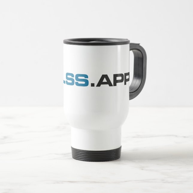 De Voyage GLSS.app Travel Mug (Devant droit)