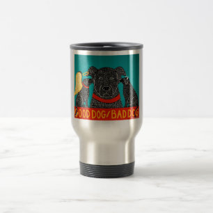 De Voyage Good Chien Bad Chien Travel Mug - Stephen Huneck