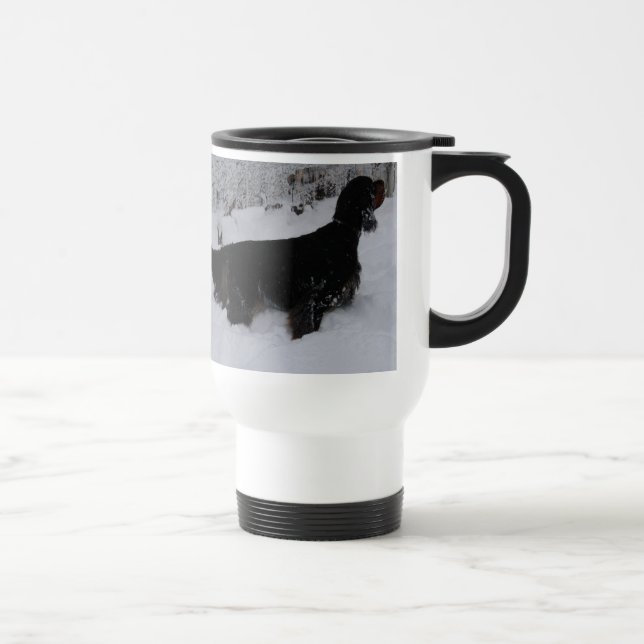 De Voyage Gordon Setter White Travel Mug (Droite)