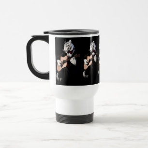 De Voyage Guitariste Tigre – Mug en céramique raffiné