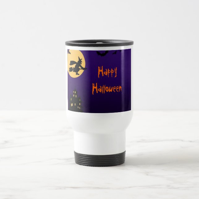 De Voyage Happy Halloween Travel Mug (Centre)