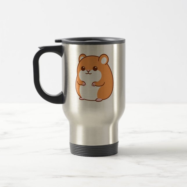 De Voyage Happy Hamster Travel Mug (Gauche)