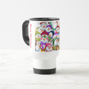 De Voyage Happy Snowman Christmas Travel Mug
