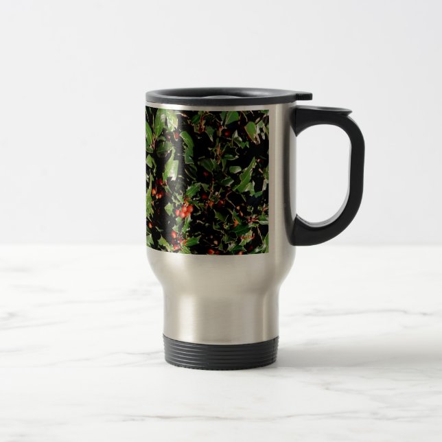 De Voyage Holly & Berries Travel Mug (Droit)