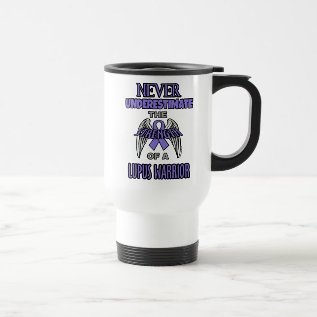 De Voyage Jamais...Lupus Warrior Travel Mug (Droite)