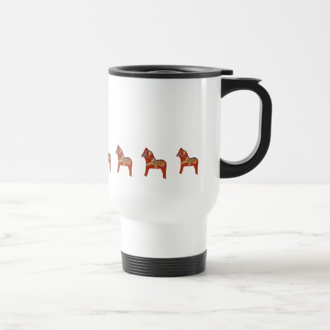 De Voyage Janvier Dala Horse Travel Mug (Droite)