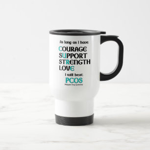De Voyage Je vais battre PCOS Travel Mug