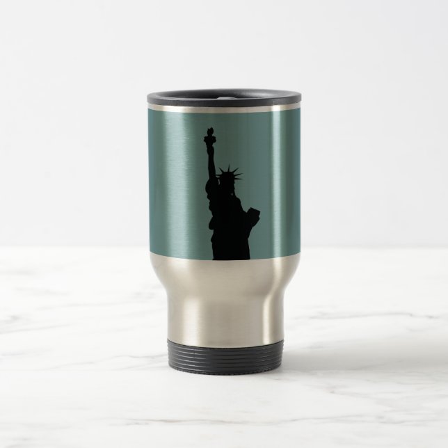 De Voyage Lady Liberty Travel/Commutateur Mug (Centre)