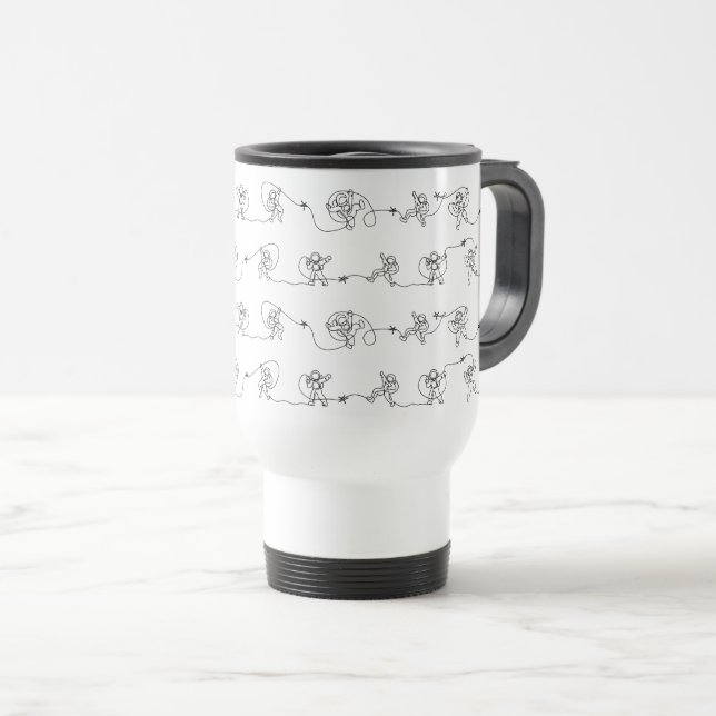 De Voyage L'astronaute Travel Mug (Devant droit)