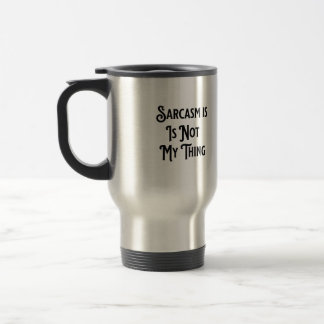 De Voyage Le sarcasme n'est pas mon travail Humour café Mug