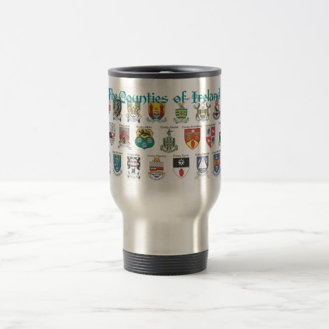 De Voyage Les comtés d'Irlande Travel Mug (Centre)