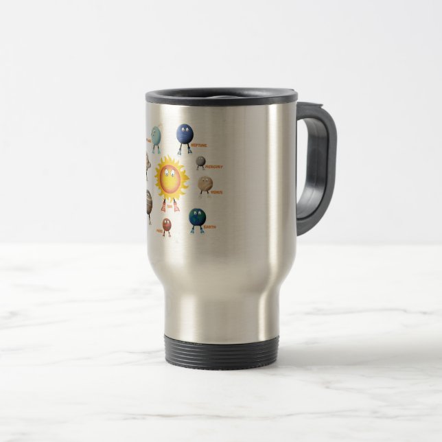 De Voyage Les planètes et le système solaire Café Mug (Devant droit)