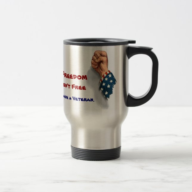De Voyage Liberté et vétérans Mug patriotique (Droit)